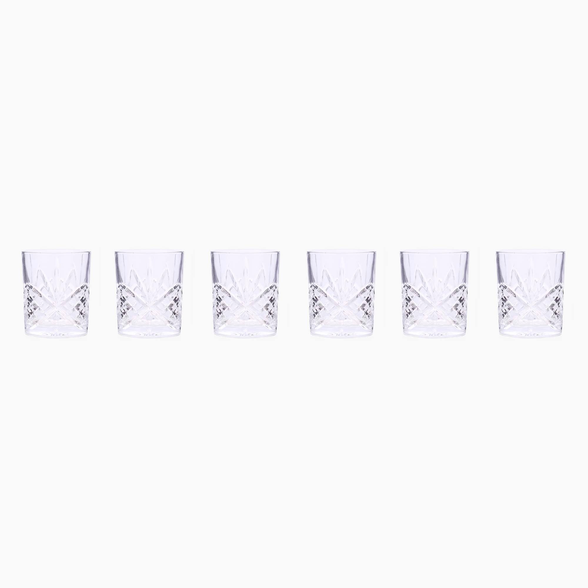 Belvedere Set of 6 Whiskey Glasses - Belvedere Whiskey Glasses S/6 Accessories Sterling Home 2