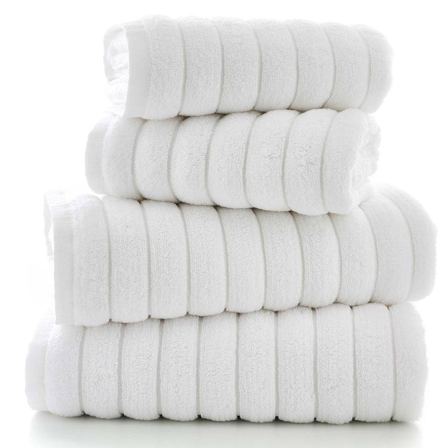 Ribbleton White Hand Towel - Ribbleton Hand Towel White - Hand Accessories Sterling Home 2