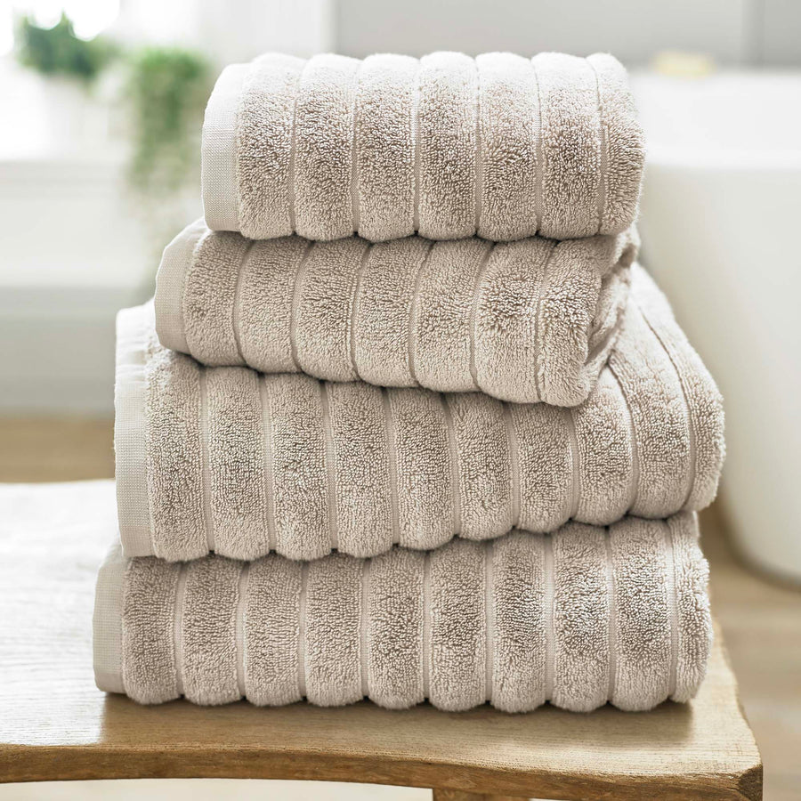 Ribbleton Beigue Bath Towel - Ribbleton Bath Towel Stone - Bath Accessories Sterling Home 1