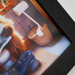 Male Highland Cow On Loo Wall Art - Male Highland Cow On Loo 30x30 Accessories Sterling Home 4