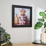 Female Highland Cow On Loo Wall Art - Female Highland Cow On Loo 30x30 Accessories Sterling Home 1