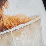 Baby Highland Cow Full Bath Liquid Art - DISC Baby Highland Cow Full Bath 30x30 Liquid Art Accessories Sterling Home 4