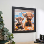 Highland Cow With Tunnocks - Highland Cows With Tunnocks 40x40 Accessories Sterling Home 1