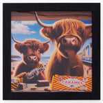 Highland Cow With Tunnocks - Highland Cows With Tunnocks 40x40 Accessories Sterling Home 2