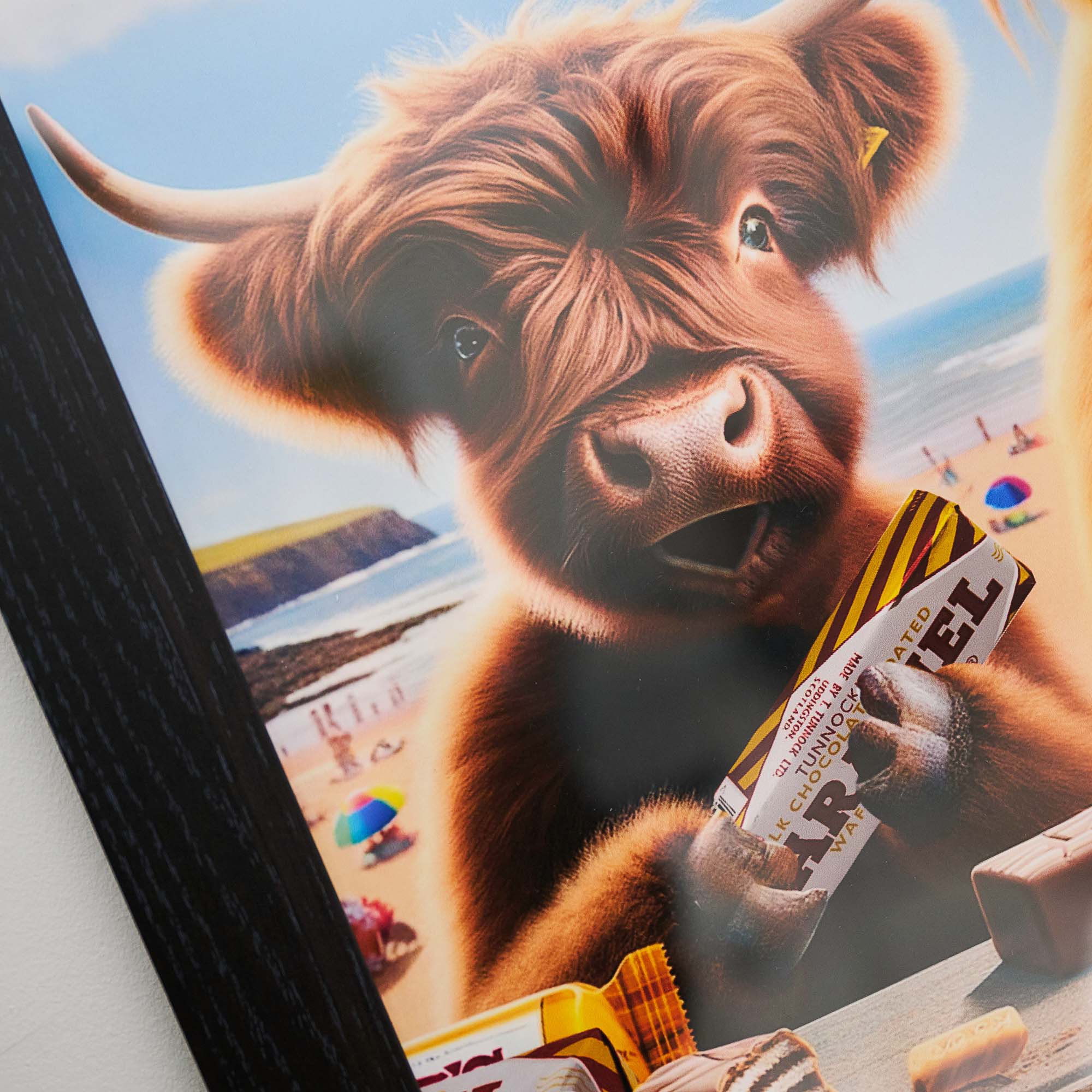 Highland Cow With Tunnocks - Highland Cows With Tunnocks 40x40 Accessories Sterling Home 4