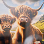 Highland Cow With Irn Bru Wall Art - Highland Cows With Irn Bru 40x40 Accessories Sterling Home 3
