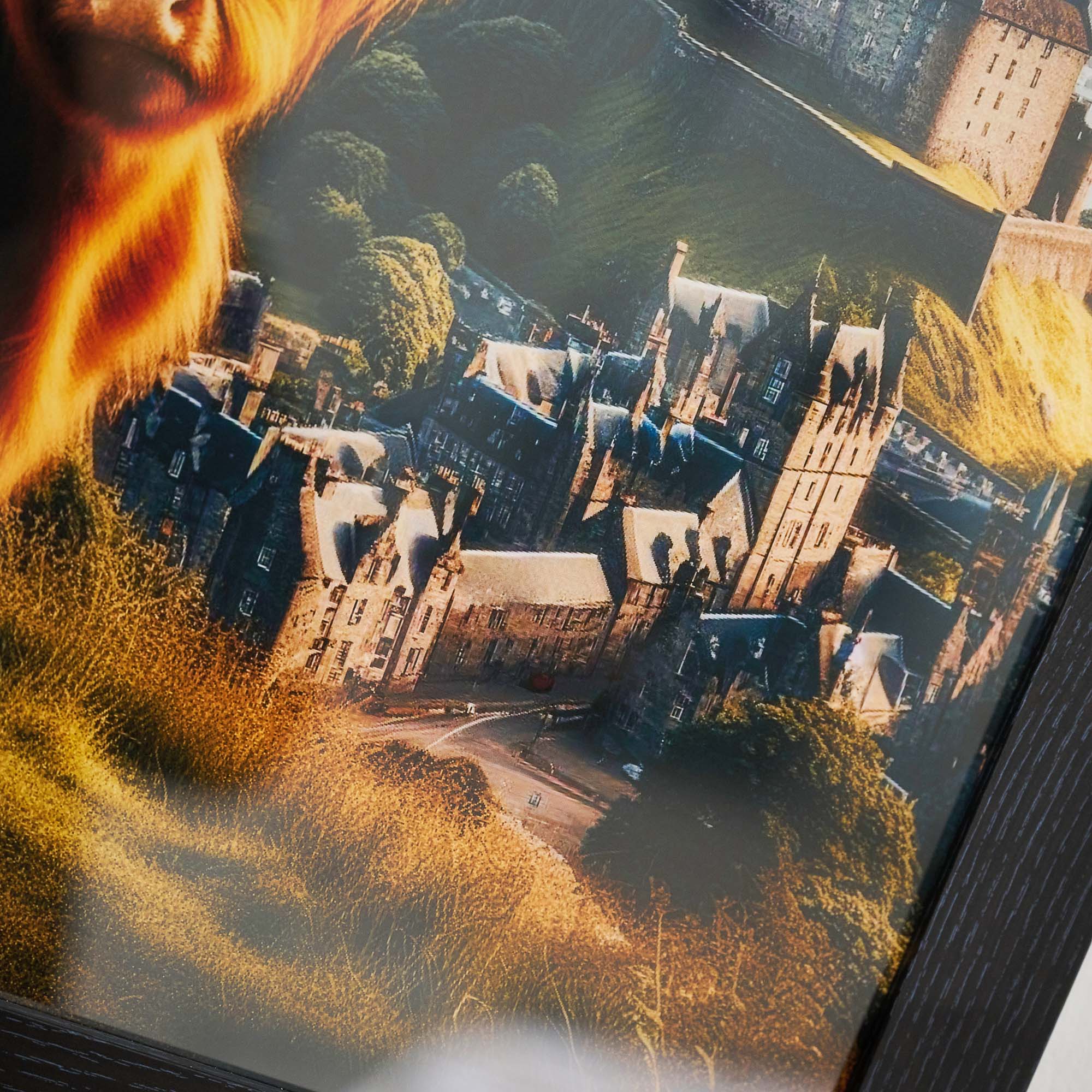 Highland Cow With Castle Wall Art - Highland Cow With Castle 40x40 Accessories Sterling Home 3