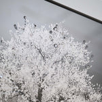 Silver Tree With Silver Frame Liquid Art - DISC Silver Tree 30x30 Liquid Art Accessories Sterling Home 4