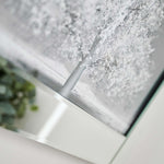 Silver Tree With Mirrored Frame Liquid Art - DISC Silver Tree 70x30 Mirrored Frame Liquid Art Accessories Sterling Home 4