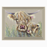 Highland Cow Rosemary And Thyme Framed Print - Rosemary & Thyme Large 116X90 Framed Print Accessories Sterling Home 1