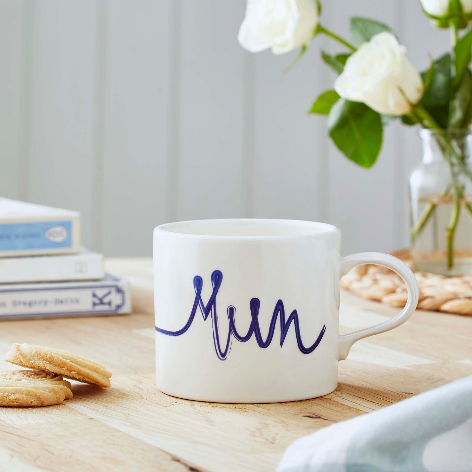 Portmeirion Mugmerion Blue & White Mum Mug - Mugmerion Blue & White Mum Mug Accessories Sterling Home 1