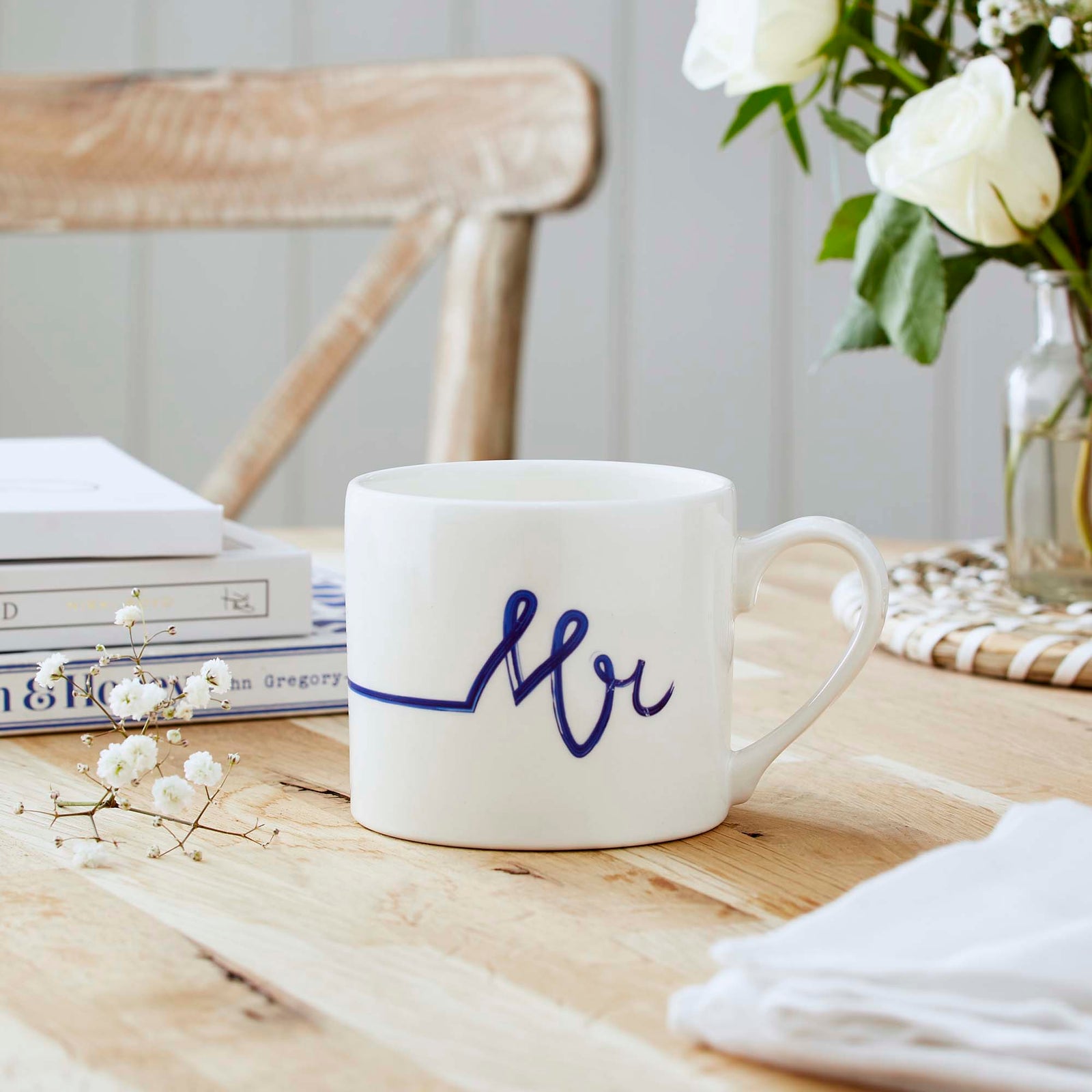 Portmeirion Mugmerion Blue & White Mr Mug - Mugmerion Blue & White Mr Mug Accessories Sterling Home 1