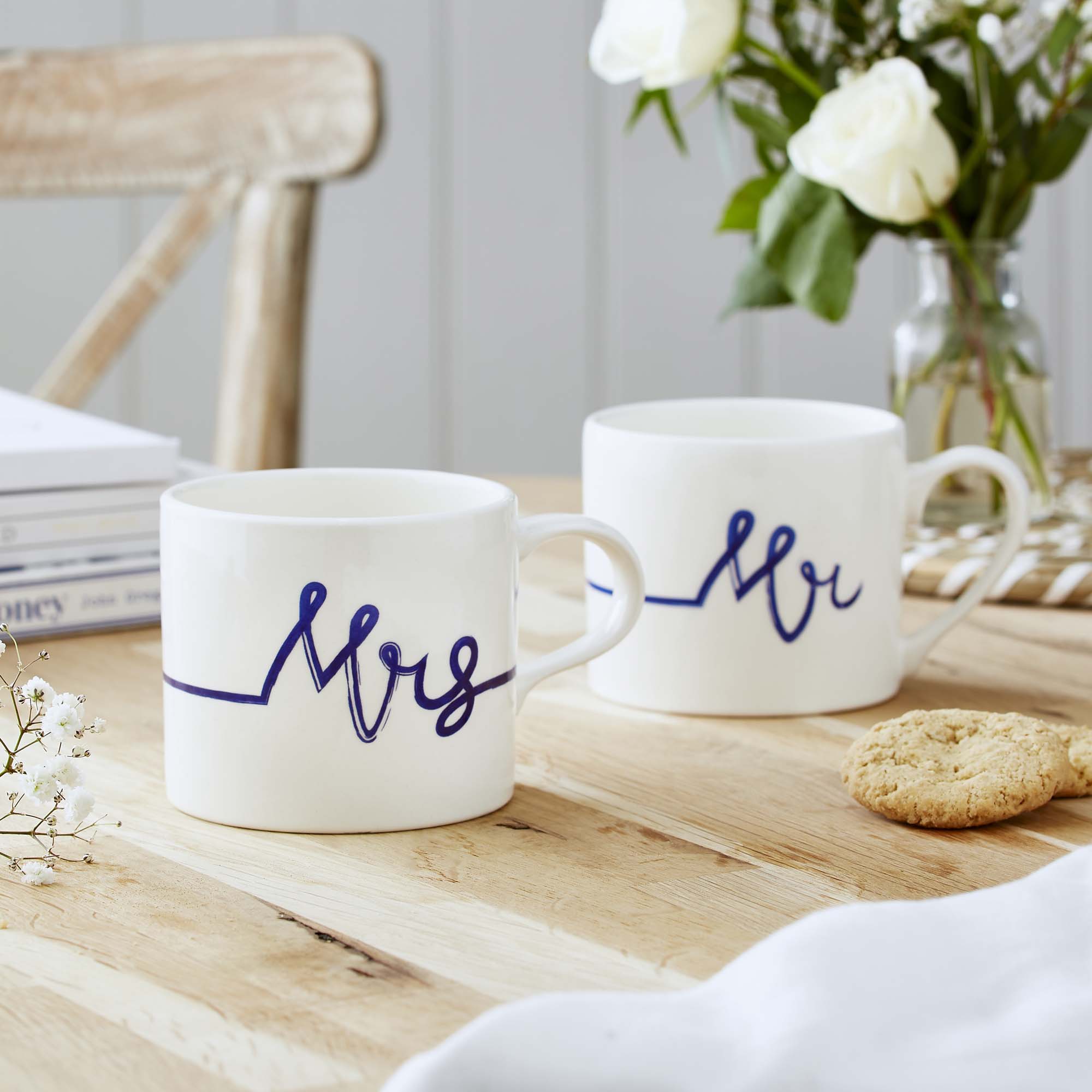 Portmeirion Mugmerion Blue & White Mrs Mug - Mugmerion Blue & White Mrs Mug Accessories Sterling Home 7