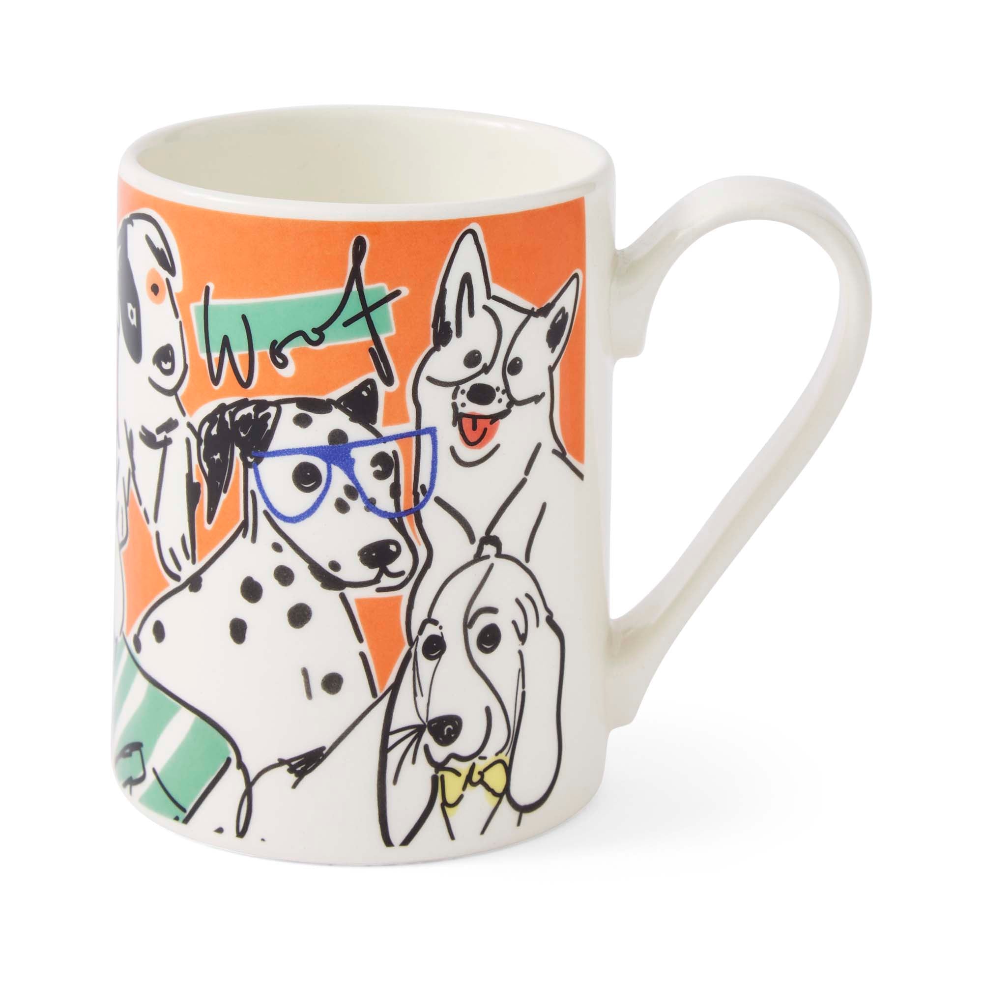 Portmeirion Mugmerion Orange Dogs Mug - DISC Mugmerion Orange Dogs Mug Accessories Sterling Home 1