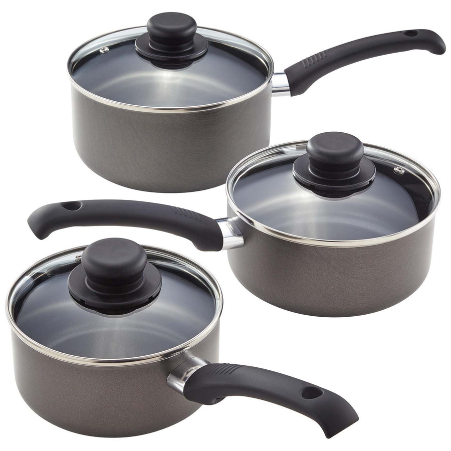 Judge Everyday Non Stick 3 Piece Saucepan Set - DISC Judge Everyday 3 Pce Saucepan Set Non Stick Accessories Sterling Home 1