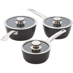 Judge Evertough Non Stick 3 Piece Saucepan Set - DISC Judge Evertough 3 Piece Saucepan Set Non Stick Accessories Sterling Home 1