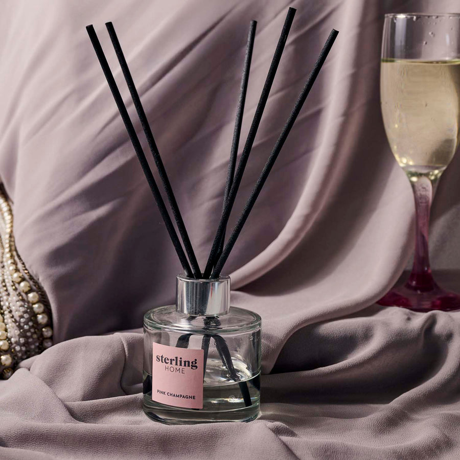 Sterling Home Fragrance Pink Champagne Reed Diffuser - 100mL Reed Diffuser Pink Champagne Accessories Sterling Home 1