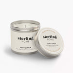 Sterling Home Fragrance Soft Linen Tin Candle - DISC 180G Soy Blend Tin Candle - Soft Linen Accessories Sterling Home 3