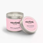 Sterling Home Fragrance Pink Champagne Tin Candle - 180G Soy Blend Tin Candle Pink Champagne Accessories Sterling Home 3