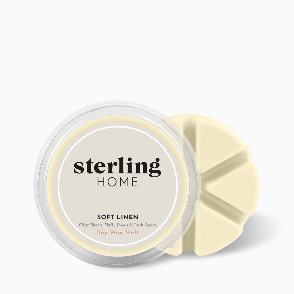 Sterling Home Fragrance Soft Linen Wax Melt - DISC 50G Soy Wax Melt - Soft Linen Accessories Sterling Home 3