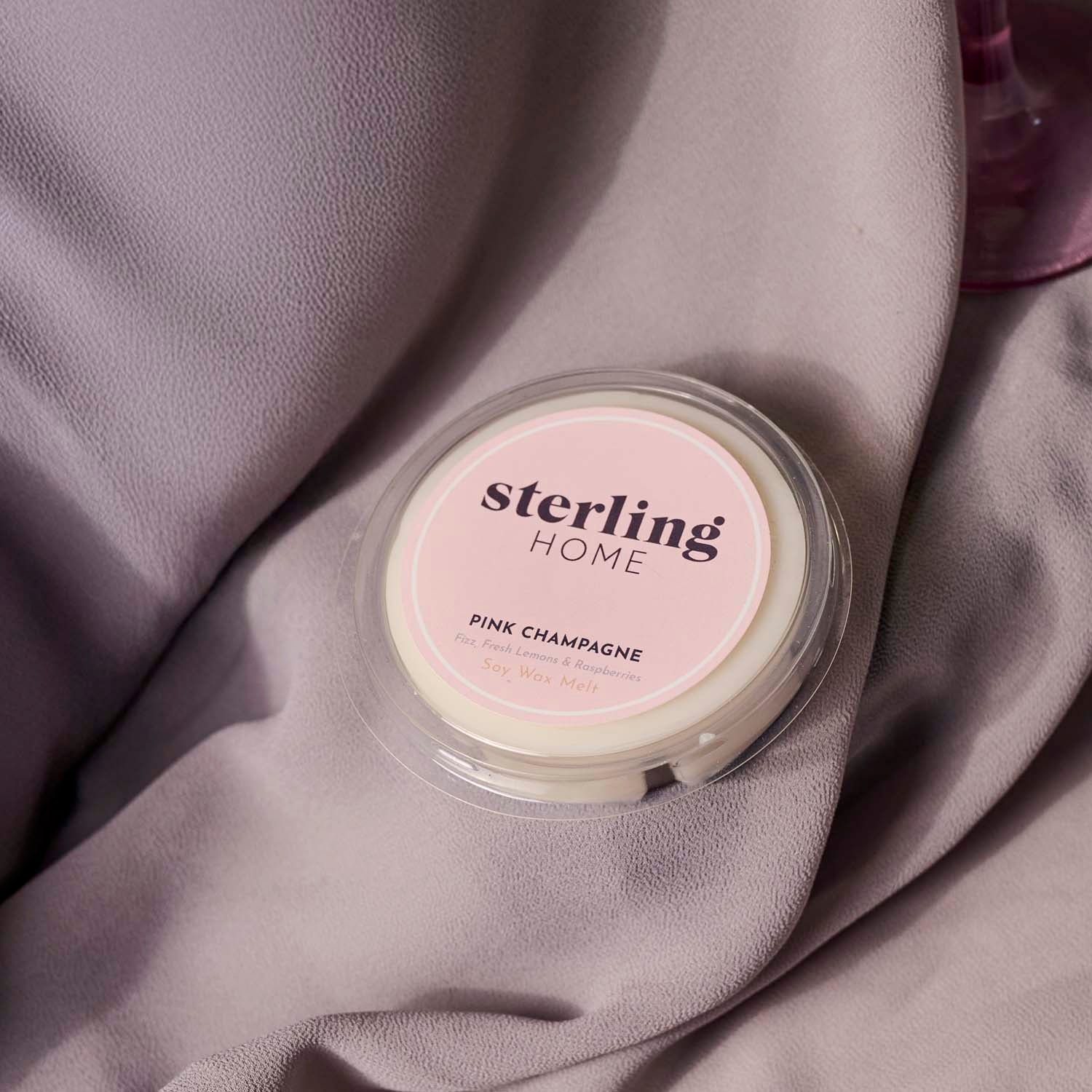 Sterling Home Fragrance Pink Champagne Wax Melt - DISC 50G Soy Wax Melt - Pink Champagne Accessories Sterling Home 1