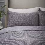 Catherine Lansfield Allure Sparkle Grey Duvet Cover Set Super King Sterling Home 3
