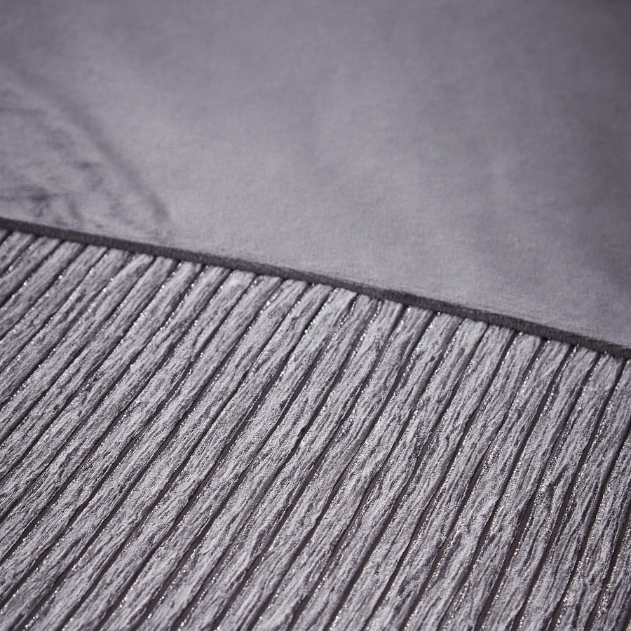 Catherine Lansfield Allure Sparkle Grey Duvet Cover Set Double Accessories Sterling Home 2