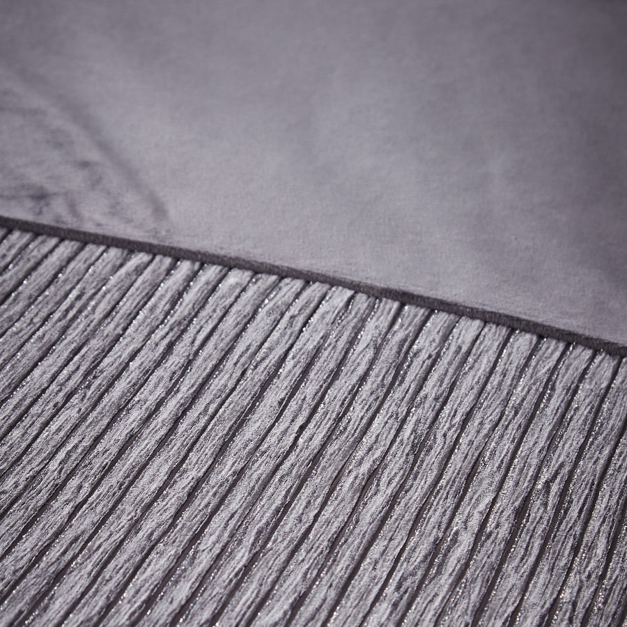 Catherine Lansfield Allure Sparkle Grey Duvet Cover Set King Sterling Home 2