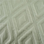 Catherine Lansfield Jacob Geo Green Duvet Cover Set - Jacob Geo Sage Double Duvet Set - Double Accessories Sterling Home 4