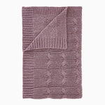 Chunky Marl Knit Purple Throw - Chunky Marl Knit Plum Throw 130x170CM Accessories Sterling Home 2