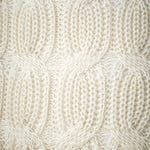 Chunky Marl Knit Cream Square Cushion - DISC Chunky Marl Knit Cream Cushion 45x45CM Accessories Sterling Home 4