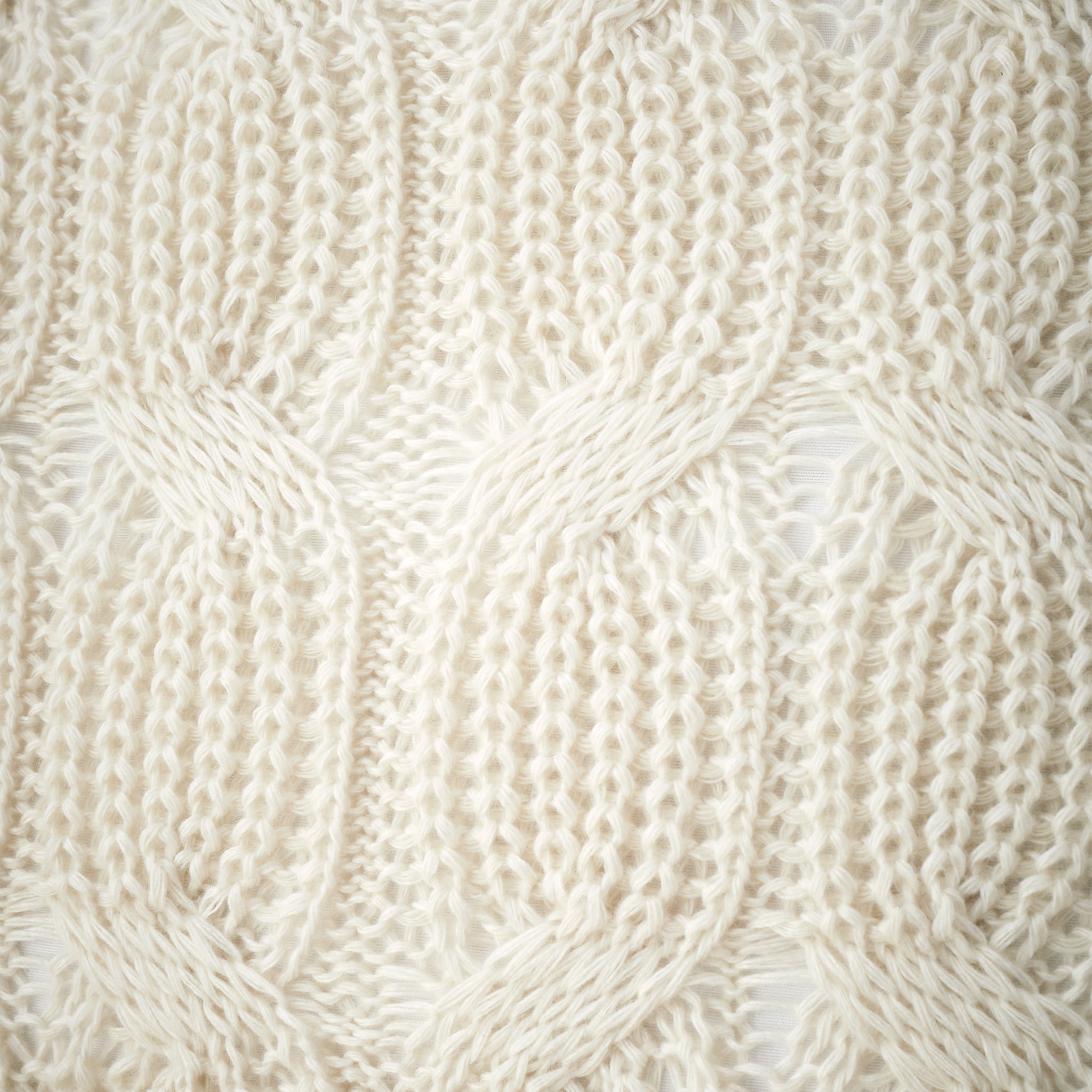 Chunky Marl Knit Cream Square Cushion - DISC Chunky Marl Knit Cream Cushion 45x45CM Accessories Sterling Home 4