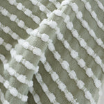 Stab Stitch Green Throw - DISC Stab Stitch Sage Throw 125x150CM Accessories Sterling Home 3