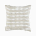 Stab Stitch Cream Square Cushion - DISC Stab Stitch Natural Cushion 43x43CM Accessories Sterling Home 2