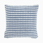 Stab Stitch Blue Square Cushion - DISC Stab Stitch Blue Cushion 43x43CM Accessories Sterling Home 2