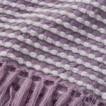 Stab Stitch Purple Throw - DISC Stab Stitch Lilac Throw 125x150CM Accessories Sterling Home 3