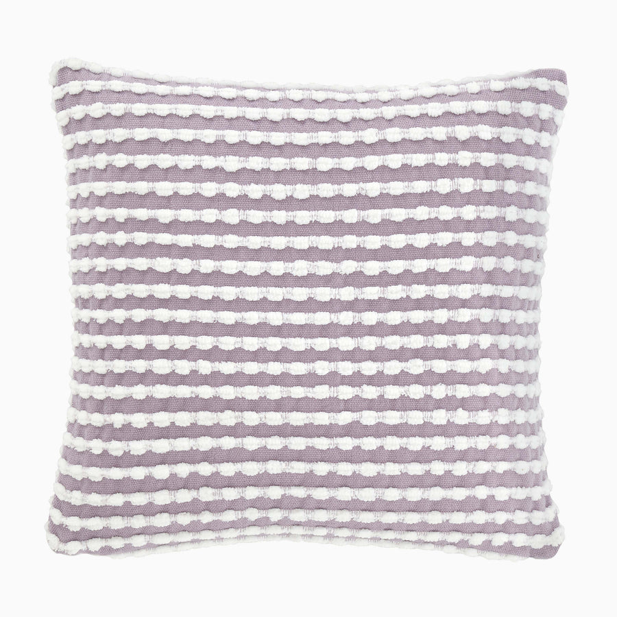Stab Stitch Purple Square Cushion - DISC Stab Stitch Lilac Cushion 43x43CM Accessories Sterling Home 2
