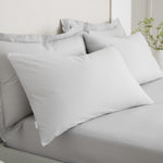 Bianca Percale Grey Pillowcase Pair - 200TC Percale Grey Std Pillowcase Pair Accessories Sterling Home 1
