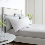 Bianca Percale Grey Fitted Bed Sheet - 200TC Percale Grey Double Fitted Sheet - Double Accessories Sterling Home 1