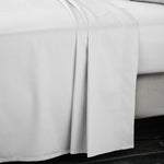 Bianca Sateen Grey Flat Bed Sheet - 400TC Sateen Dove Grey Double Flat Sheet - Double Accessories Sterling Home 2