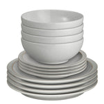 Denby Dove Grey 12 Piece Dinner Set - Dove Grey 12 Piece Tableware Set Accessories Sterling Home 3