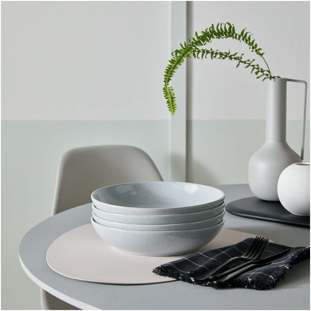 Denby Dove Grey Set of 4 Pasta Bowls - DISC Dove Grey Set Of 4 Pasta Bowls Accessories Sterling Home 1