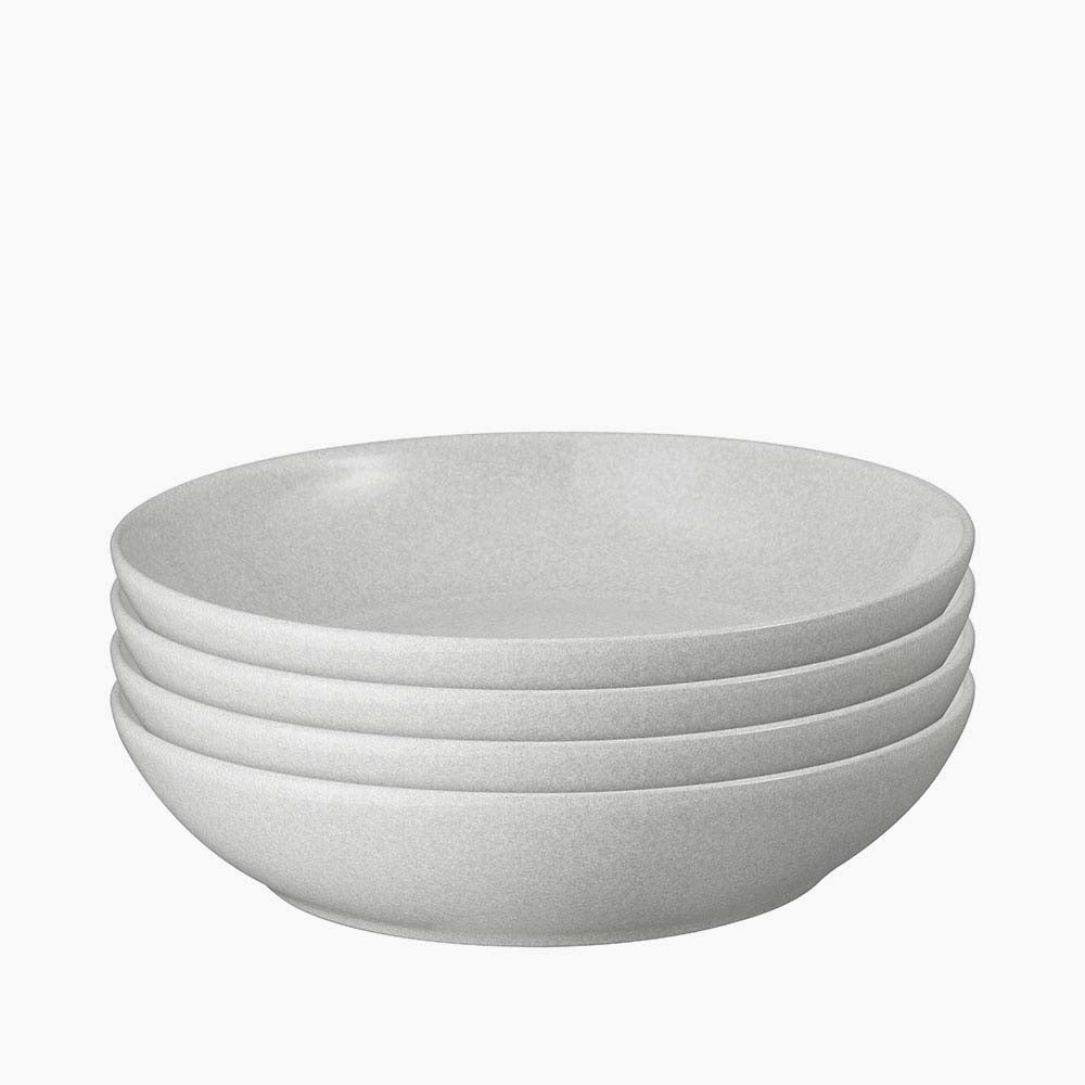 Denby Dove Grey Set of 4 Pasta Bowls - DISC Dove Grey Set Of 4 Pasta Bowls Accessories Sterling Home 2