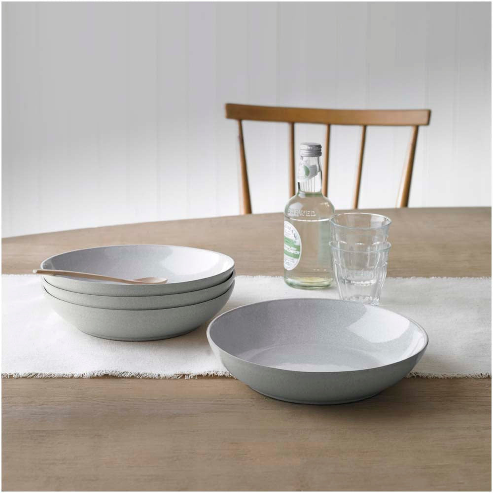 Denby Dove Grey Set of 4 Pasta Bowls - DISC Dove Grey Set Of 4 Pasta Bowls Accessories Sterling Home 3