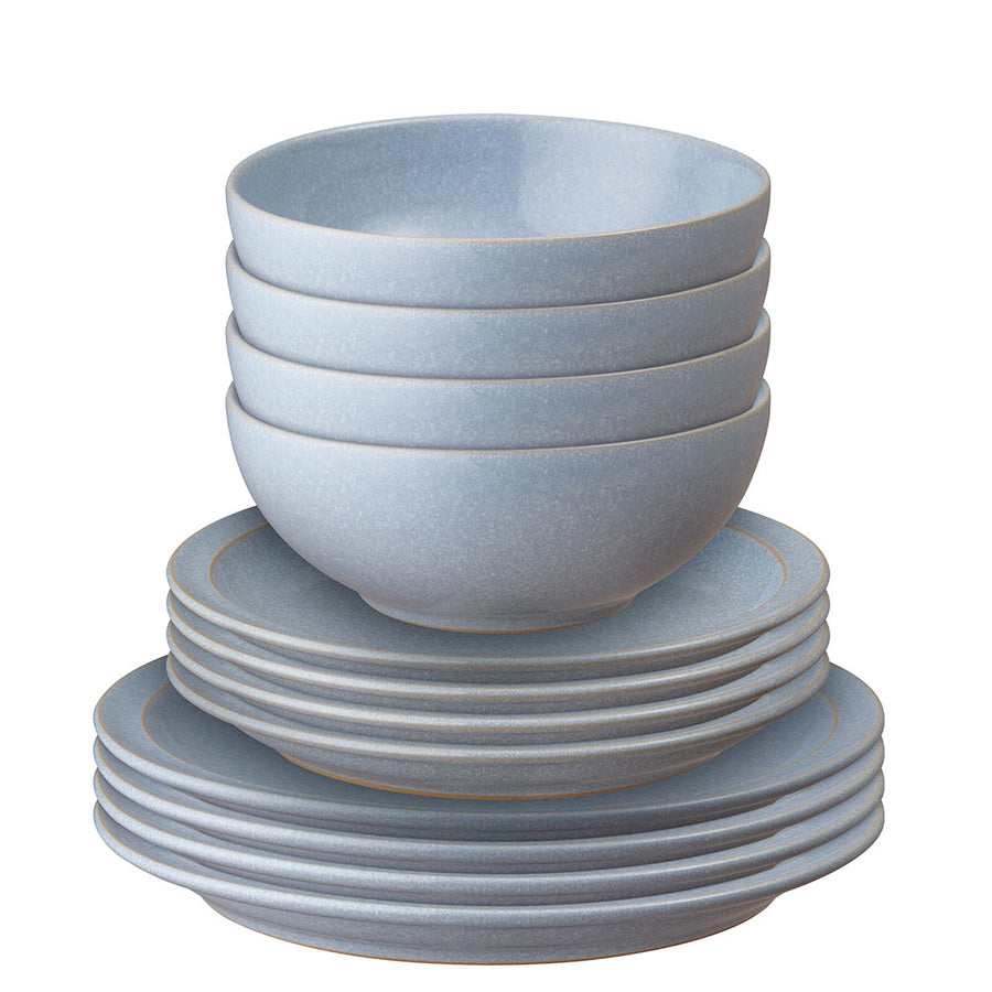 Denby Blue 12 Piece Tableware Set - Sky Blue 12Pc Tableware Set Accessories Sterling Home 2