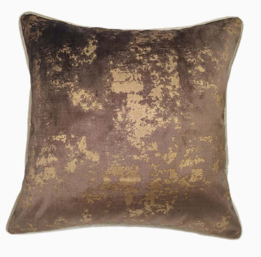 Spoiltrotton Brown With Brown Fleck Square Cushion - Spoiltrotton PM Bronze Flecks Choc 43x43CM Cushion Accessories Sterling Home 1