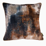 Molten Lava Brown Square Cushion