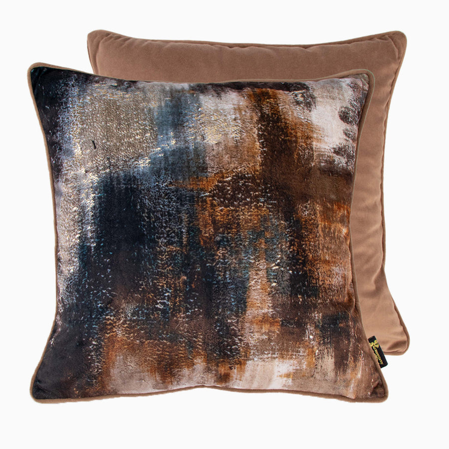 Molten Lava Brown Square Cushion - Toogood PM Molten Lava Bronze 45x45CM Cushion Accessories Sterling Home 2