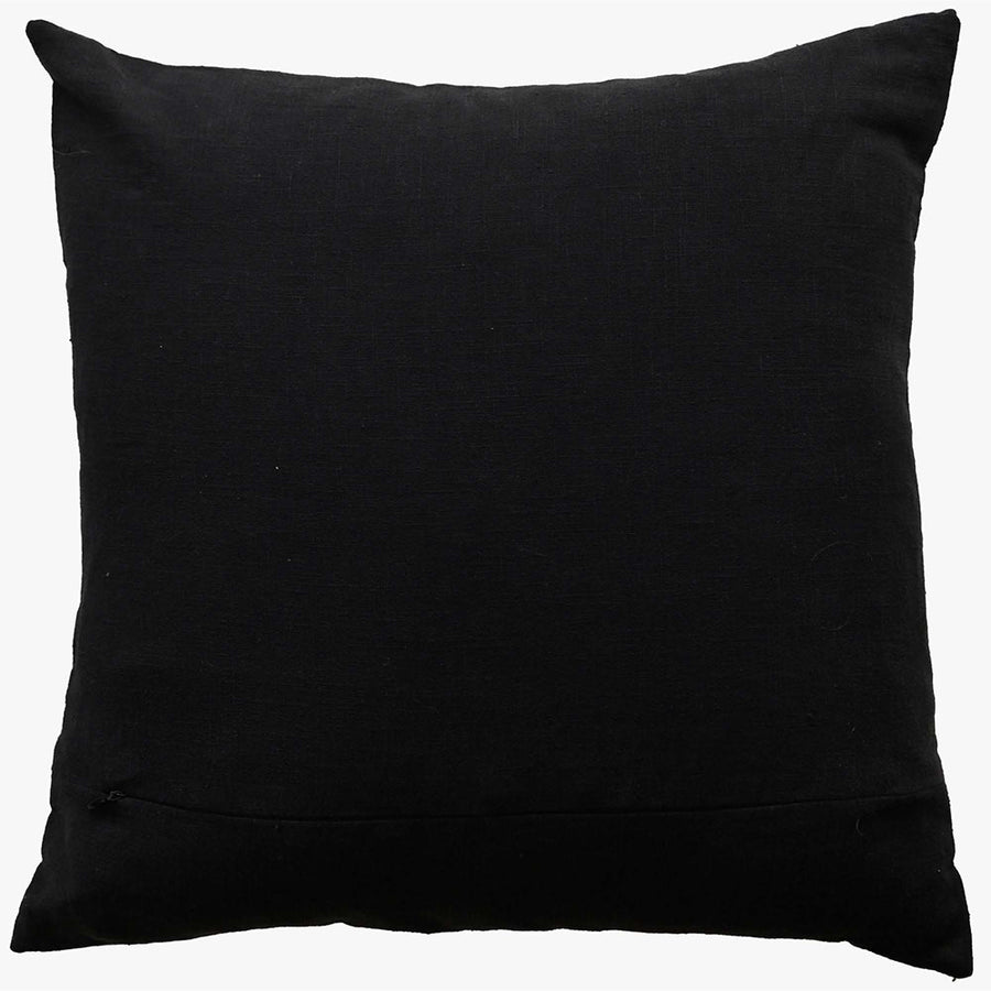 Klee Art Deco Stich Black Square Cushion - DISC Klee Art Deco Stitch Black 45x45CM Cushion Accessories Sterling Home 2