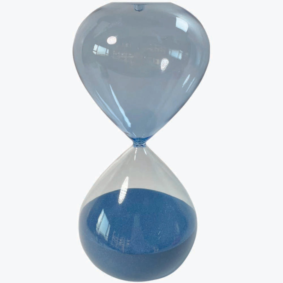 Sand Glass Hour Timer Blue - DISC Blue Sand Glass Hour 25CM Accessories Sterling Home 1
